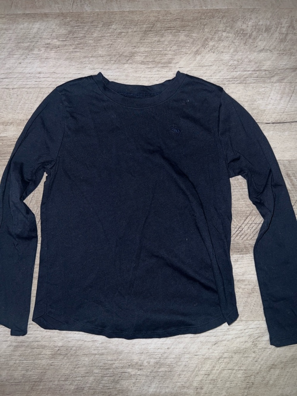 Abercrombie & Fitch Navy Blue Long Sleeve Tee